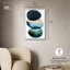 «Rain Drops Zoom Canvas Midcentury», art mural abstrait par Art Remedy-111666997-104322213