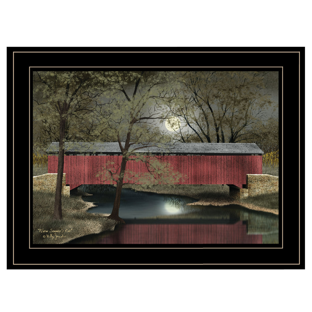 Warm Summer's Eve Framed Wall Art for Living Room, Home Wall Décor by Billy Jacobs Gracie Oaks