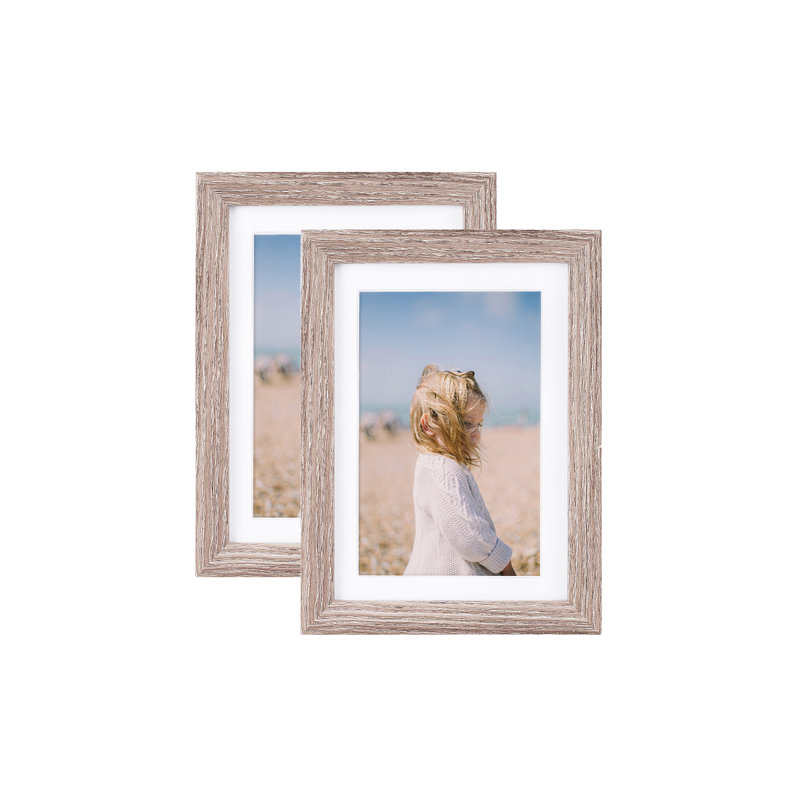 Cadre photo Berrilee, Blanc, 2, 4 po x 6 po