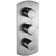 Round 2 Way Thermostatic Shower Mixer