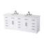 Meuble-lavabo double 84 po blanc-776828579