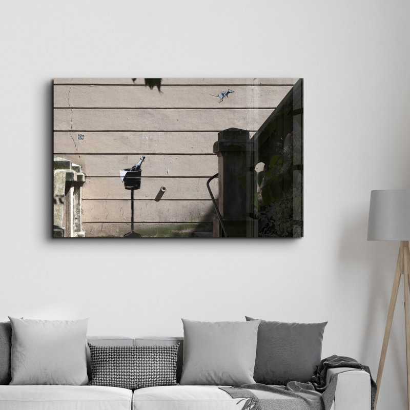 Élégante peinture murale en verre trempé de 13,8 po x 21,7 po | 100% verre trempé, épaisseur: 0,16 pouce | Imprimé UV pour des couleurs éclatantes | Parfait pour la décoration intérieure, le salon et les espaces de bureau
