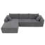 Canapé modulaire en L en chenille-1729343190