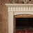 Beige Manufactured Wood Freestanding Fireplace