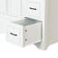 Meuble-lavabo 36 po avec lavabo simple en céramique avec tiroir, porte et armoire de rangement