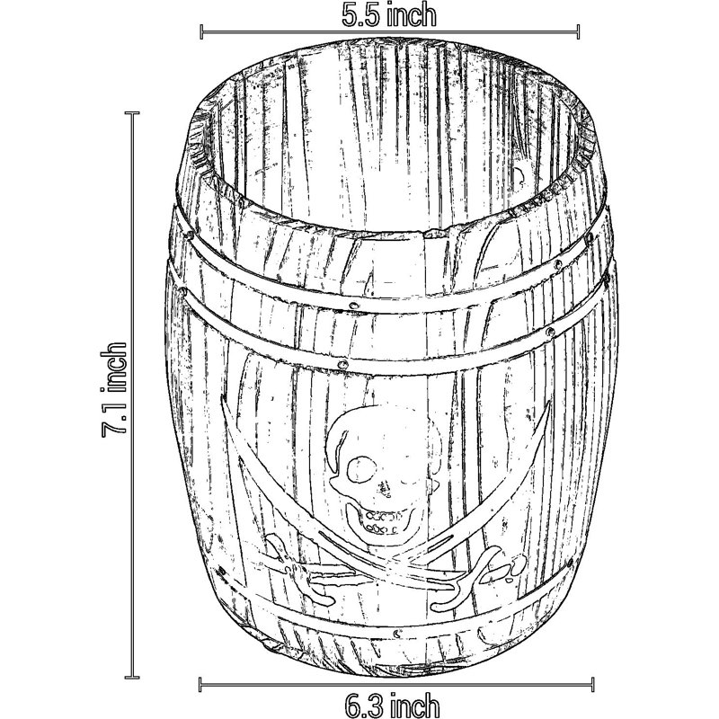 Pot à ustensiles Pirate Rum Cask