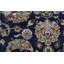 Tapis bleu et rouge noué à la main de haute qualité
