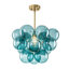 Lustre en grappe de verre bullé 1 lumière Art Deco-1272580510