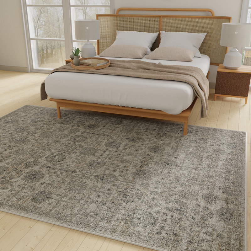 Floral Indoor Rug, Rectangle 4' x 6'