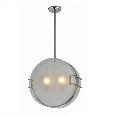 Lustre géométrique unique à 2 lumières