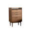 Armoire de rangement simple en noyer