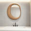 Miroir mural asymétrique en bois manufacturé-407013672-407013679