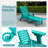 Outdoor HDPE Reclining Lounge Chaise With Wheels & Cup Holder-813858197