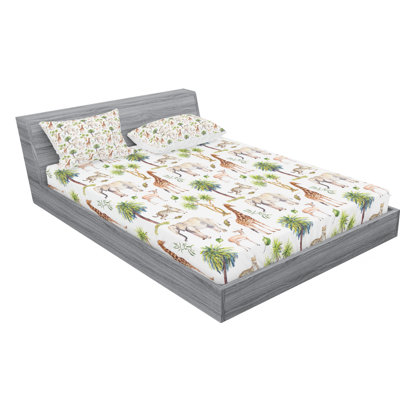Watercolor Microfiber Patterned Sheet Set