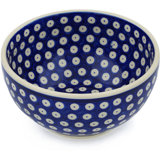 Blue Eyed Peacock Stoneware Rice Bowl