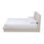 Lit escamotable Milazzo de style Mid-Century, très grand lit, beige H 41,5 po x L 88 po x l 85 po-1011987483-1011987460