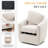 Modern Soft 29" Wide Fabric Upholstered 360° Swivel Accent Chair No Assembly Required-1472986667