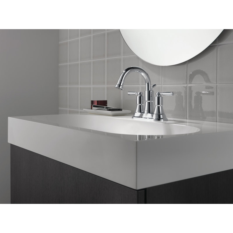 Westchester Centerset Bathroom Faucet with Drain Assembly, Chrome