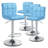 Martel Swivel Adjustable Height PU Leather Bar Stool with Backrest-883529774-883529783
