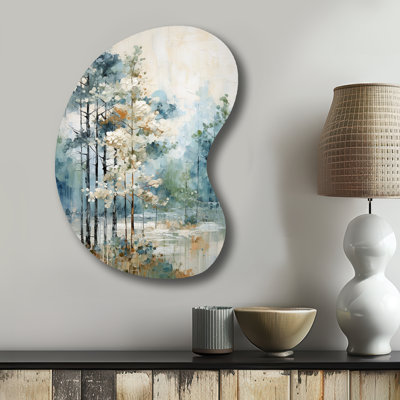 Pine Tree Enchanted Forest II - Tree Pine Boom Shape Irregular Metal Wall Decor