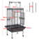 441.96cm Iron Play Top Floor Bird Cage with Wheels