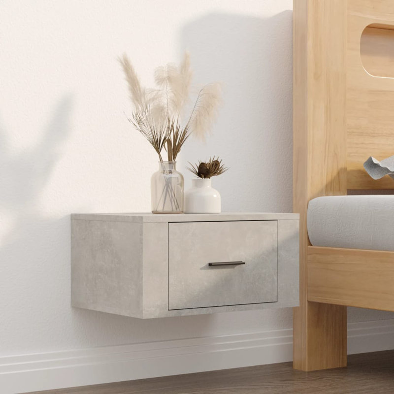 Wall-mounted Bedside Cabinets , Smoked Oak, Individual