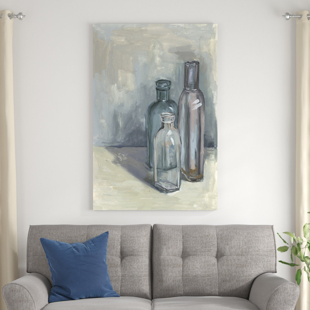 " Still Life With Bottles II " by Melissa Wang Painting Print Gracie Oaks 