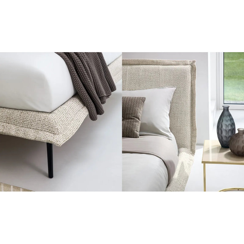 Fluff Fully Upholstered Platform Bed, Queen