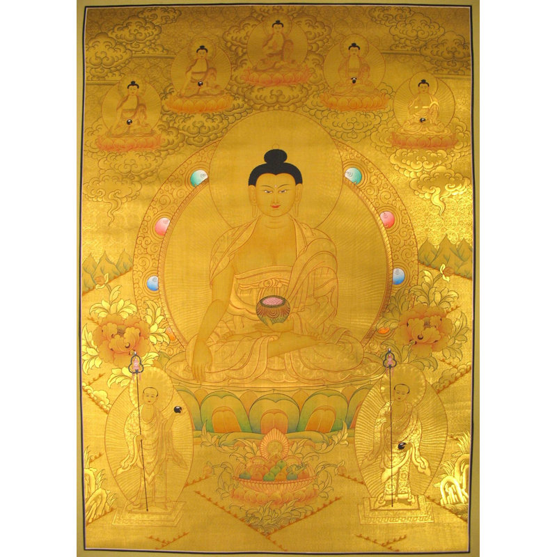 Big Shakyamuni Thangka (Thangka sans brocart)