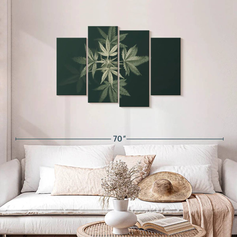 Marijuana en noir, H 27 po x l 43 po