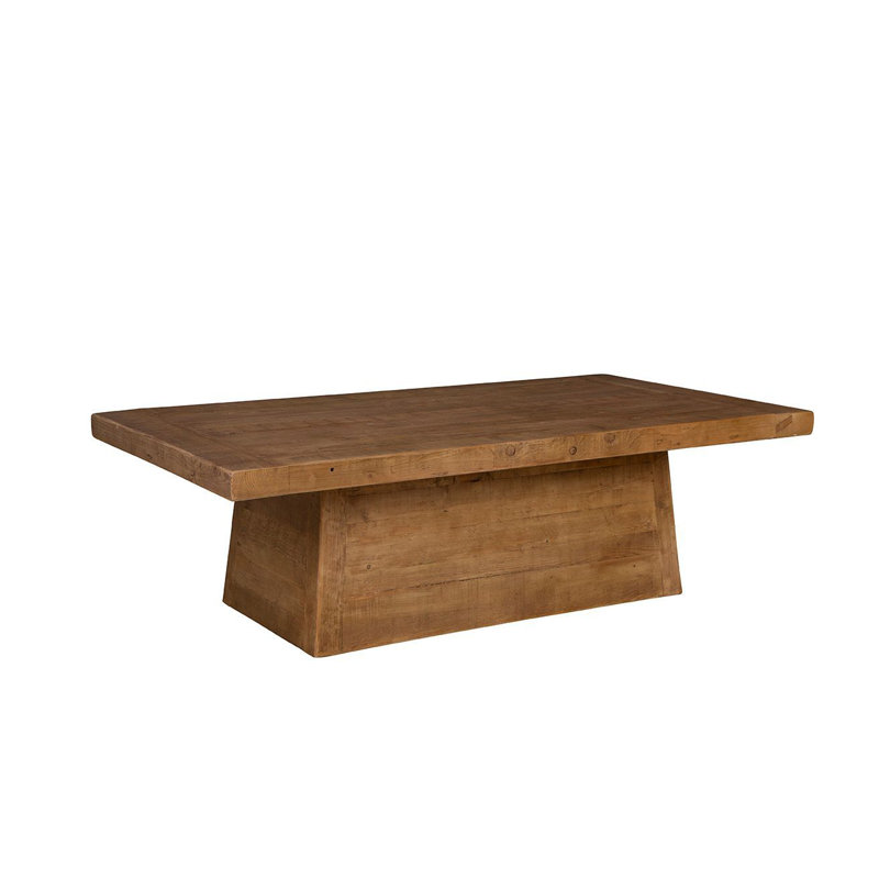 Table basse en pin Kemyia, naturel