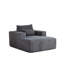Fauteuil moelleux en velours côtelé Fluffy