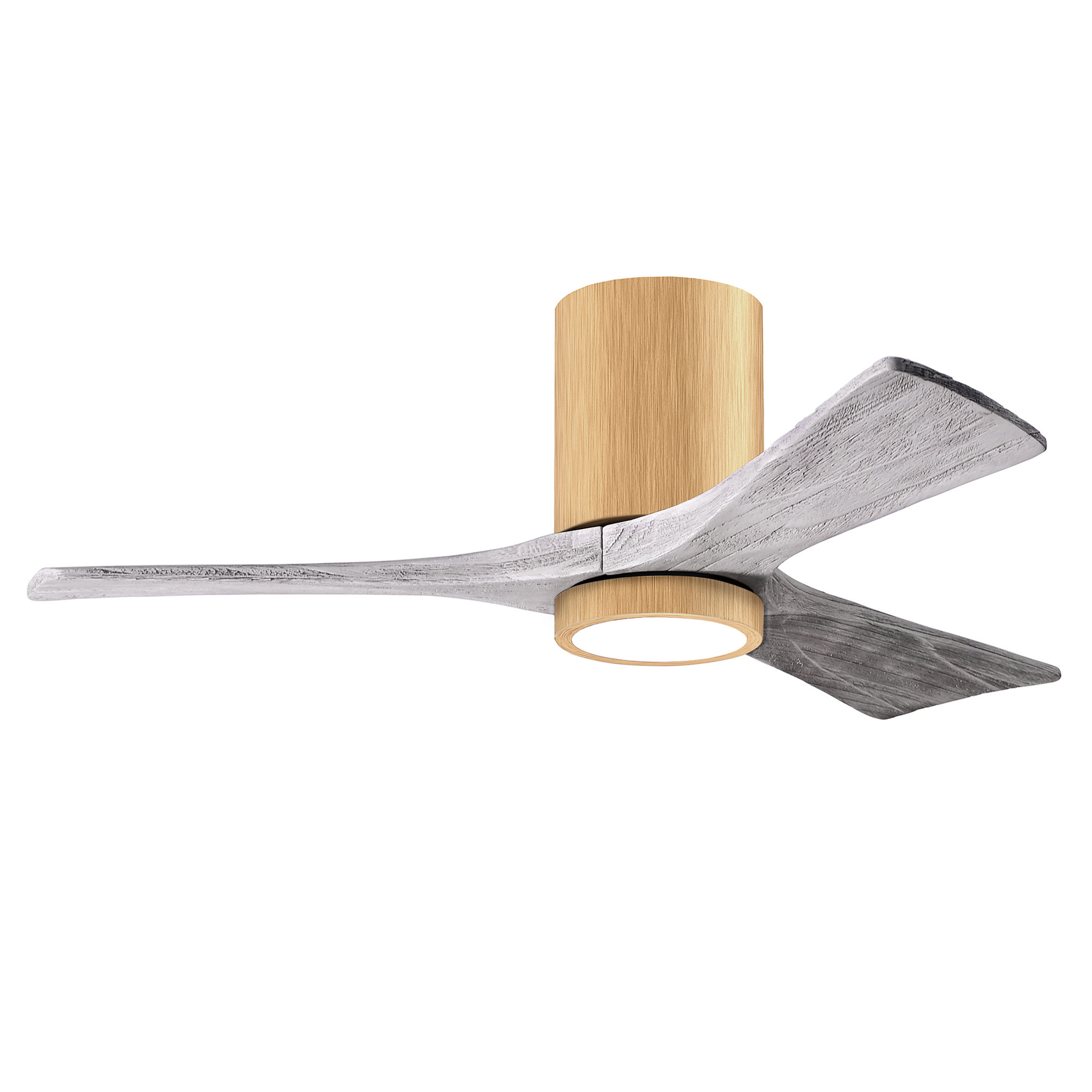 Olivier 3 Blade Ceiling Fan with LED Light Kit, Barn Wood Tone, Light Maple, 42"