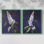 FLORAL Series CCXVII - Reproduction encadrée de qualité supérieure - prête à être accrochée - aucun clou requis - aucun clou requis-107998723-107998719