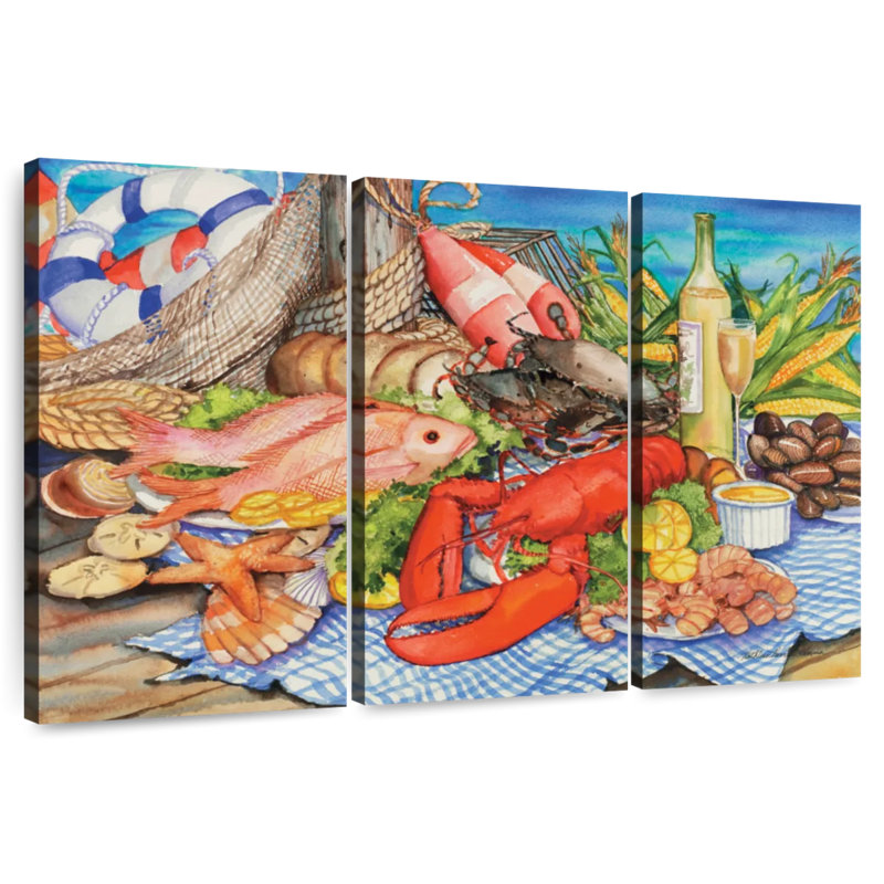Yarlin Seafood Platter, 36" H x 57" W
