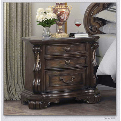 Table de chevet à roulement à billes de style traditionnel 1pc