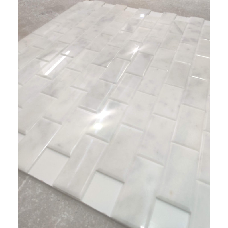 3x6 POLISHED & DEEP, Bianco Venantino