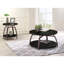 Table basse ronde noire