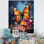 Papillon Pop Art Papilio sur toile-521036586-521036593