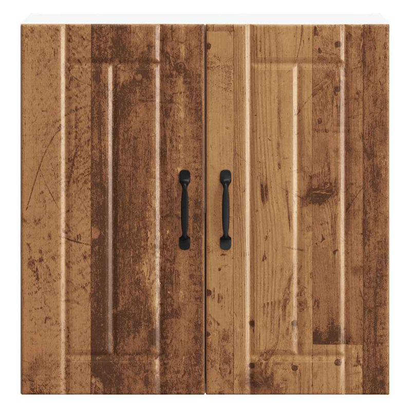Standard Wall Cabinet, 60cm H x 60cm W x 31cm D, old wood