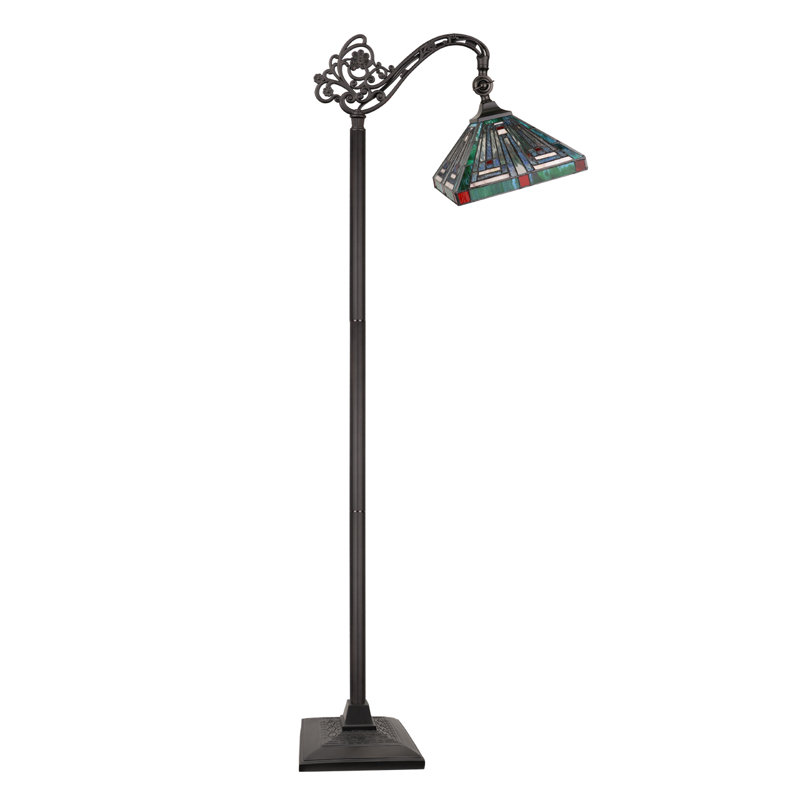 Lampe sur pied 1 lumière de style mission 1 lumière CHLOE Lighting INNES Tiffany