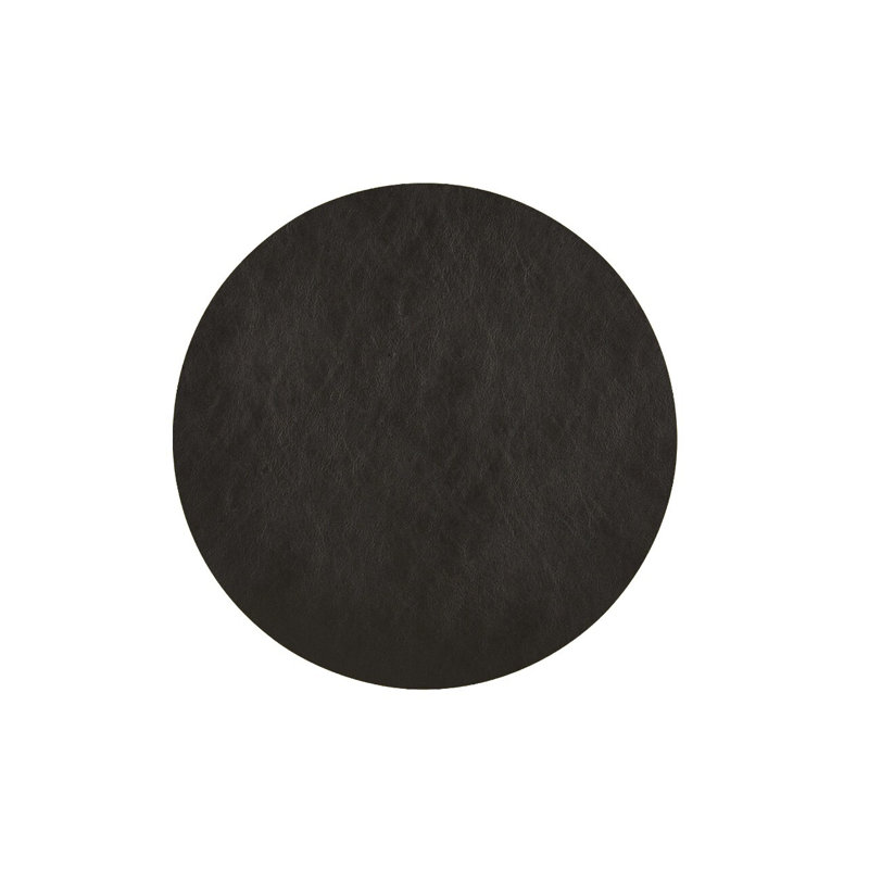 Napperon Mattola, rond, ensemble de 6, Rond 16,5 po, Noir