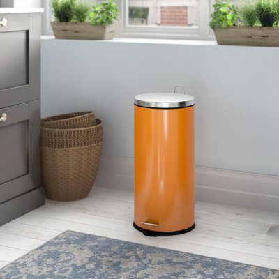 Steel Step On Kitchen Rubbish Bin