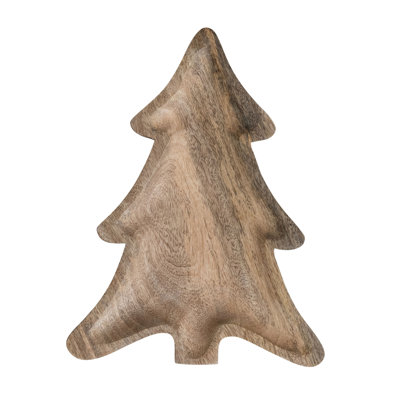 Mango Wood Tree-Shaped Tray