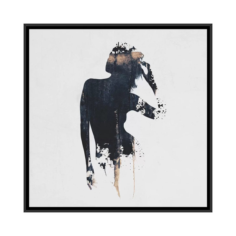 « Where is My Mind II », art graphique, H 37 po x l 37 po x P 1,5 po, Toile avec cadre noir