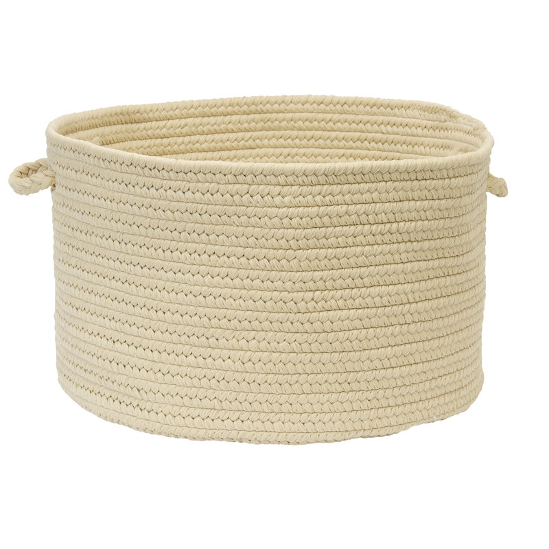 Panier de rangement tressé intérieur / extérieur, H 10 po x l 14 po x P 14 po, Lin