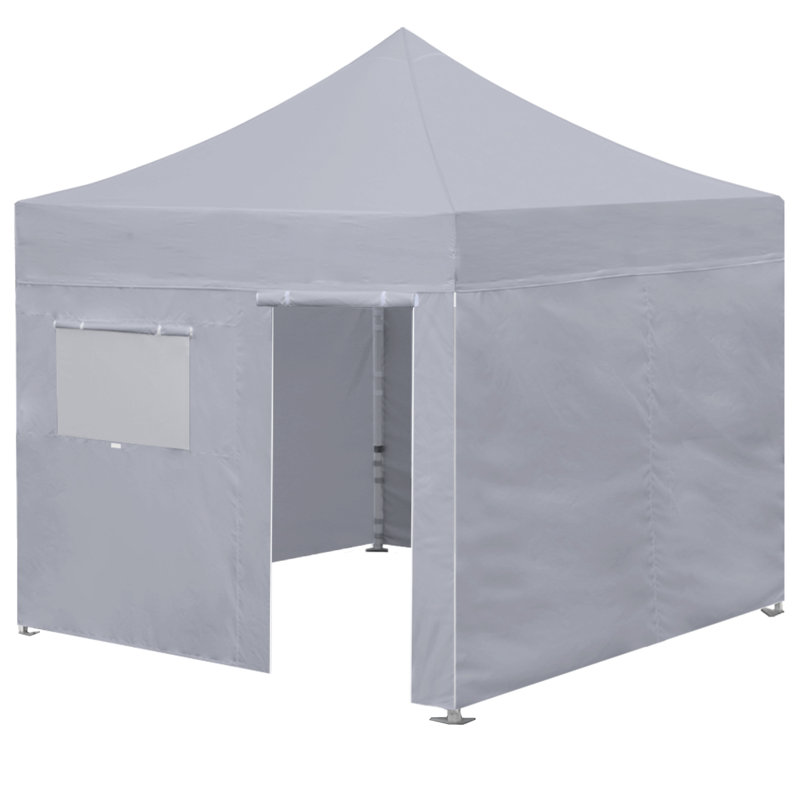 Auvent escamotable en acier Amber-Lee, Gris, 10 pi x 10 pi