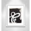 White Swirly Swirls 2 - Cadre flottant, reproduction d'art sur toile-93757769-93757754