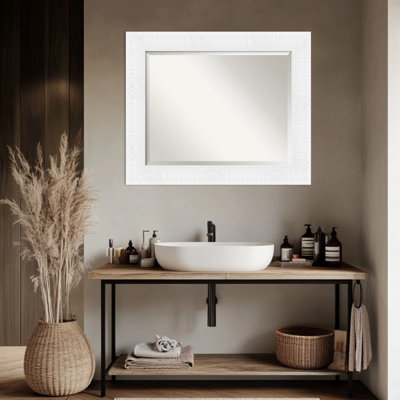 Miroir mural de salle de bain Luxe Blanc