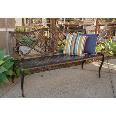 Banc de jardin en fonte d’aluminium Byrnes